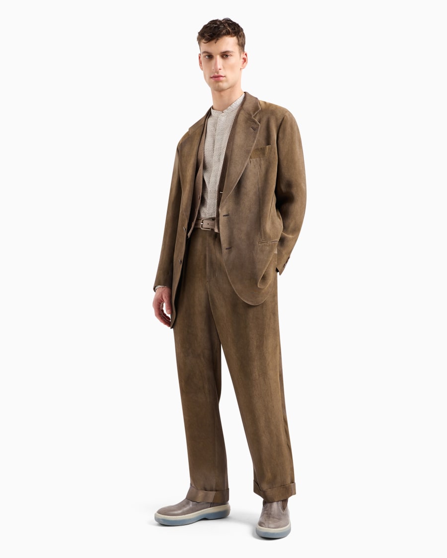 The World Of Armani GIACCA LINEA HERITAGE MONOPETTO IN VISCOSA