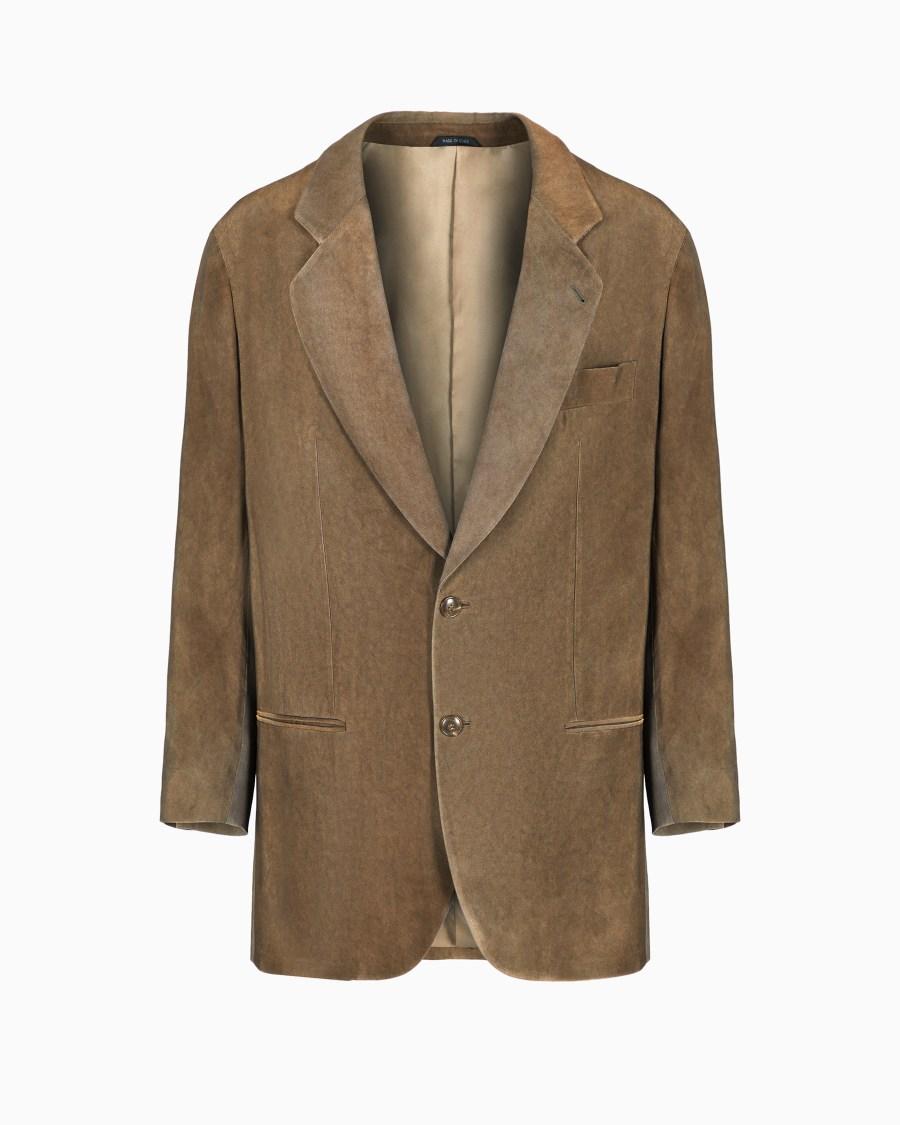 The world of armani GIACCA LINEA HERITAGE MONOPETTO IN VISCOSA