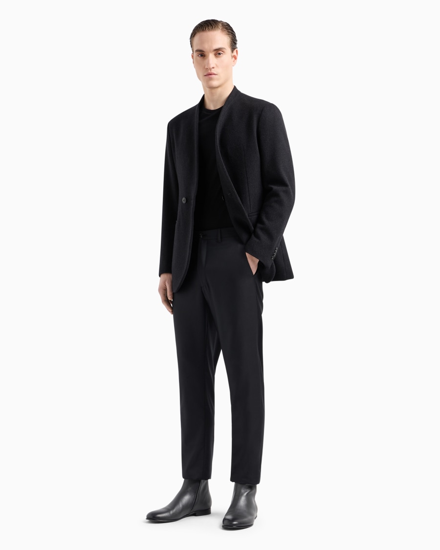 The World Of Armani GIACCA LINEA UPTON MONOPETTO IN LANA VERGINE