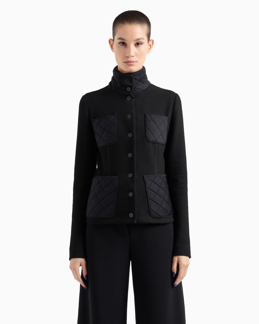 The World Of Armani GIACCA MONOPETTO IN JERSEY DI VISCOSA ASV