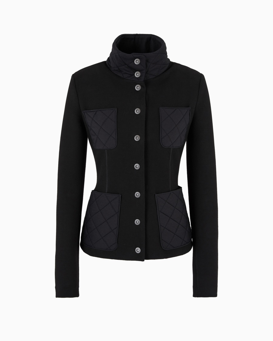 The world of armani GIACCA MONOPETTO IN JERSEY DI VISCOSA ASV