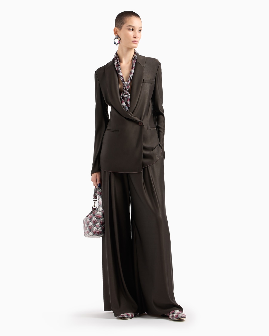 The World Of Armani GIACCA MONOPETTO IN JERSEY DI VISCOSA DOUBLE ASV