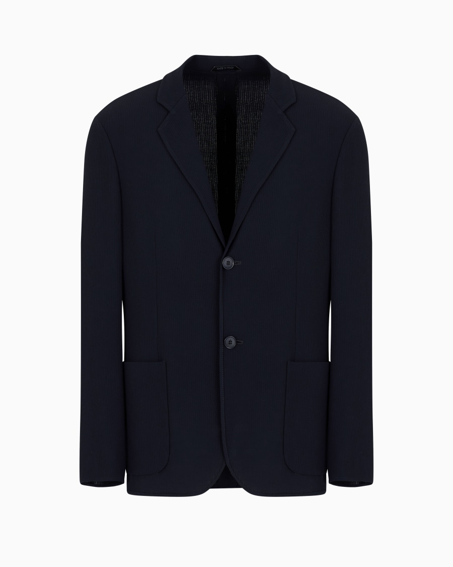 The world of armani GIACCA MONOPETTO IN LANA VERGINE