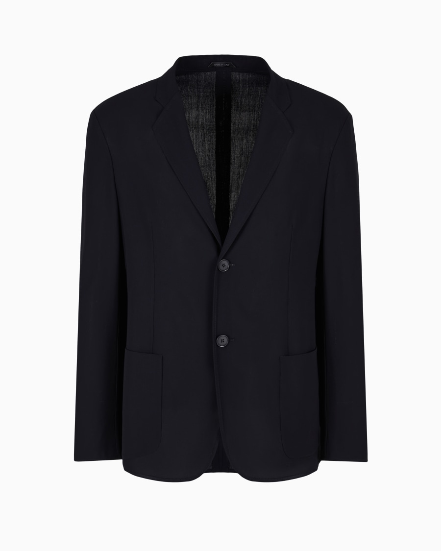 The world of armani GIACCA MONOPETTO IN LANA VERGINE