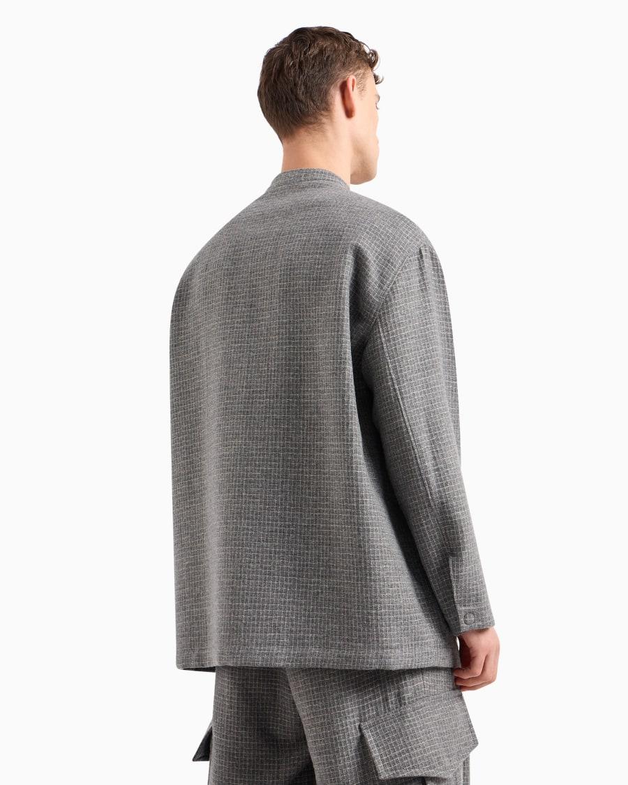 The World Of Armani GIACCA MONOPETTO IN MISTO LANA E FILO METALLIZZATO