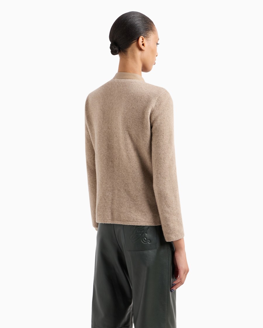 The World Of Armani GIACCA MONOPETTO IN NAPPA TRAPUNTATA