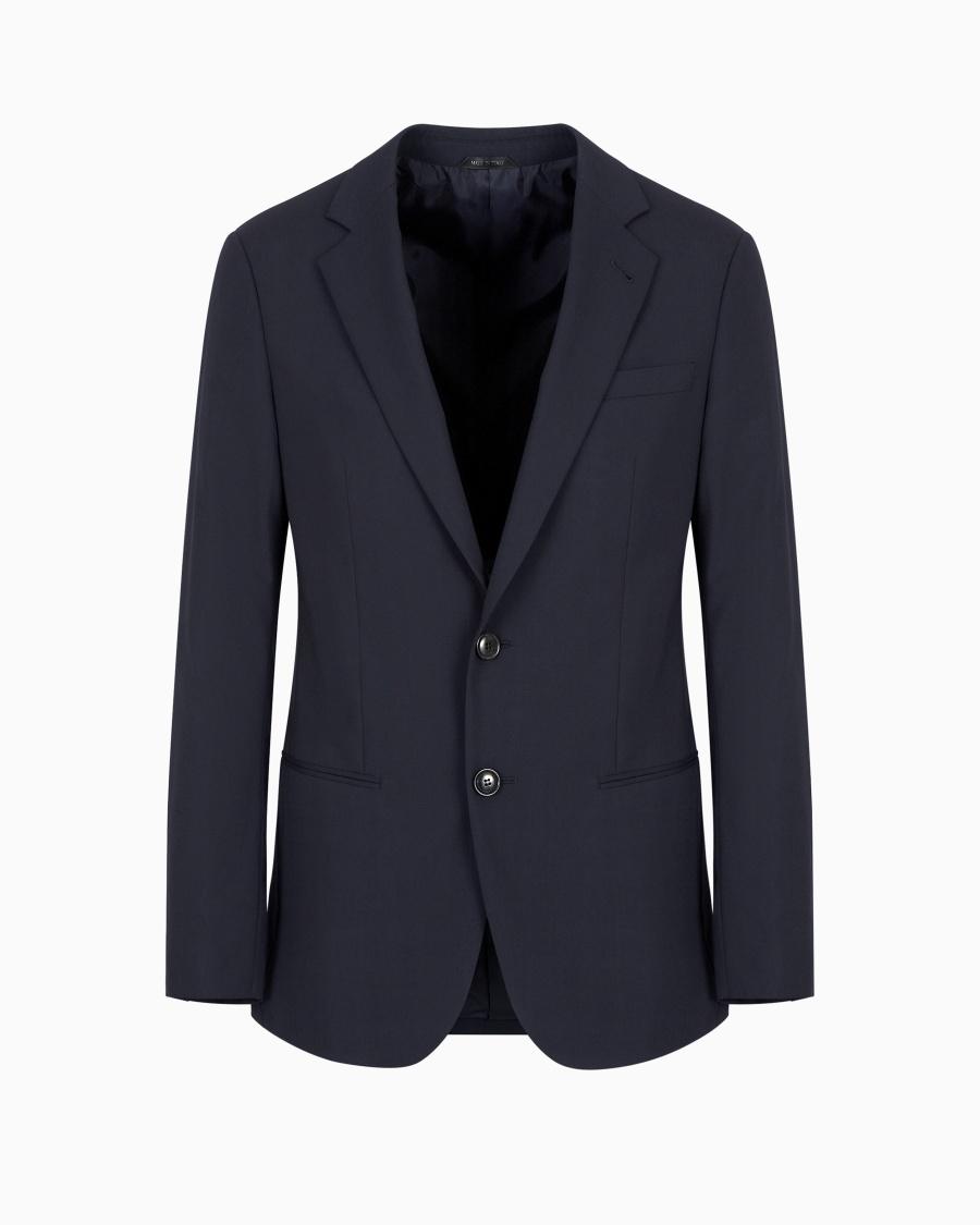 The world of armani GIACCA MONOPETTO SOHO IN LANA VERGINE