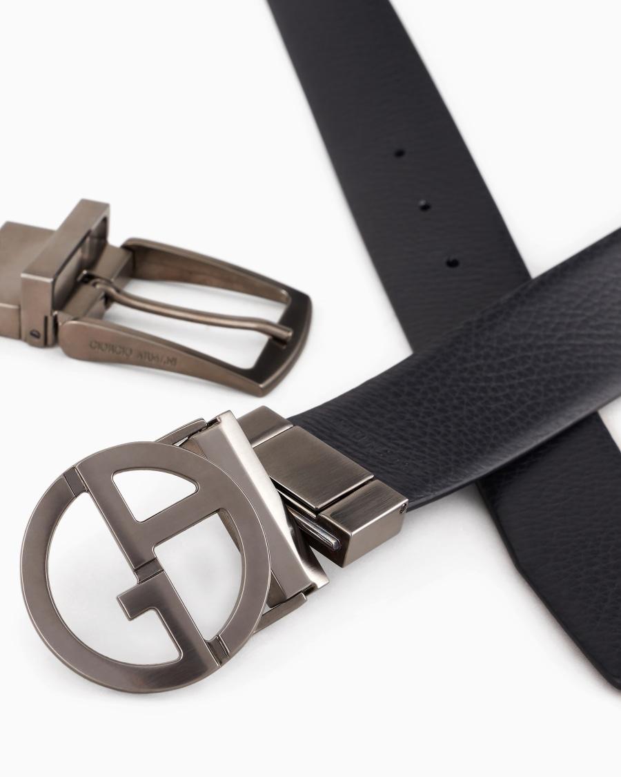 The World Of Armani GIFT BOX CON CINTURA REVERSIBILE E DUE FIBBIE