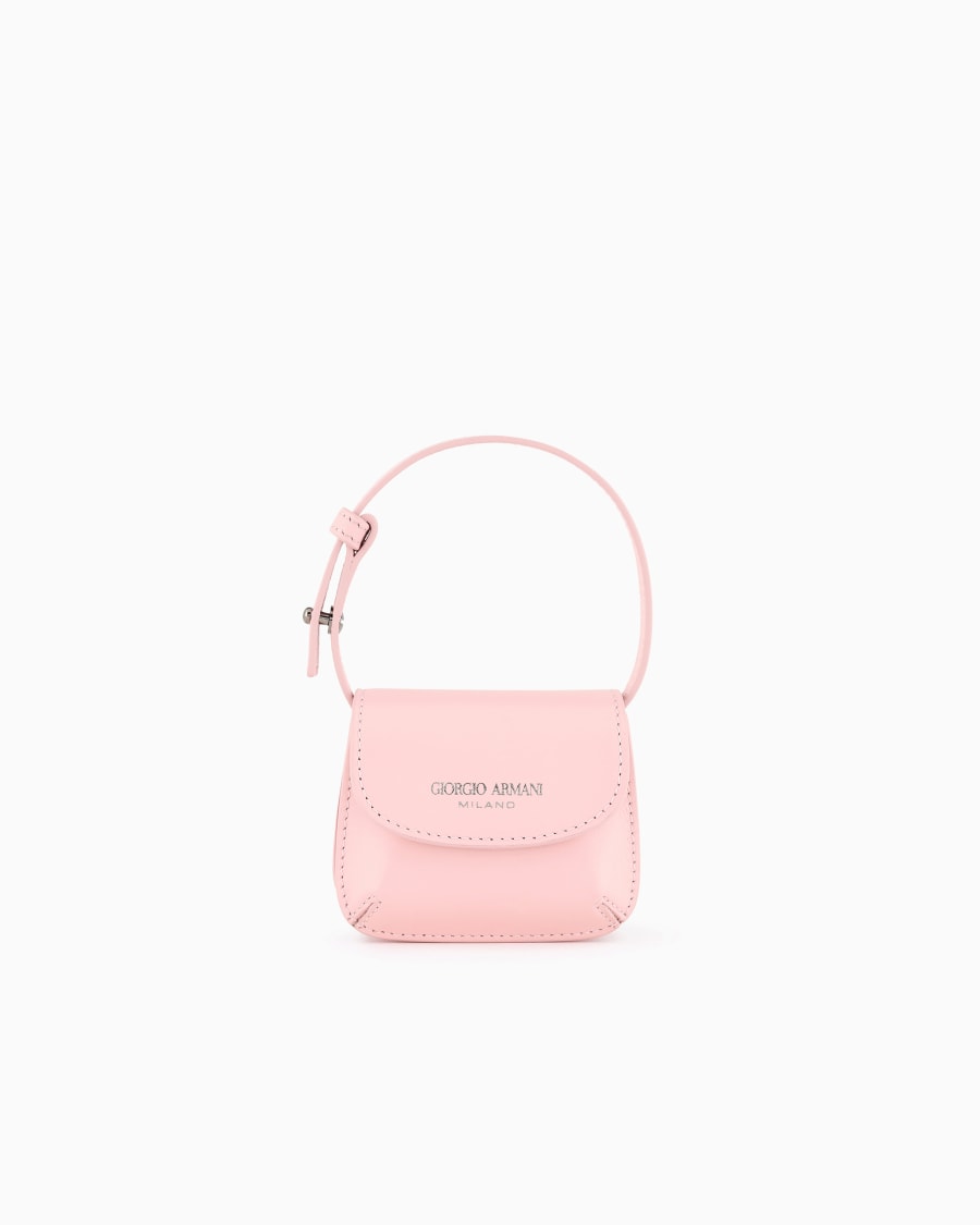 The world of armani GIORGIO ARMANI NEVE BORSA CHARM MICRO LA PRIMA IN PELLE