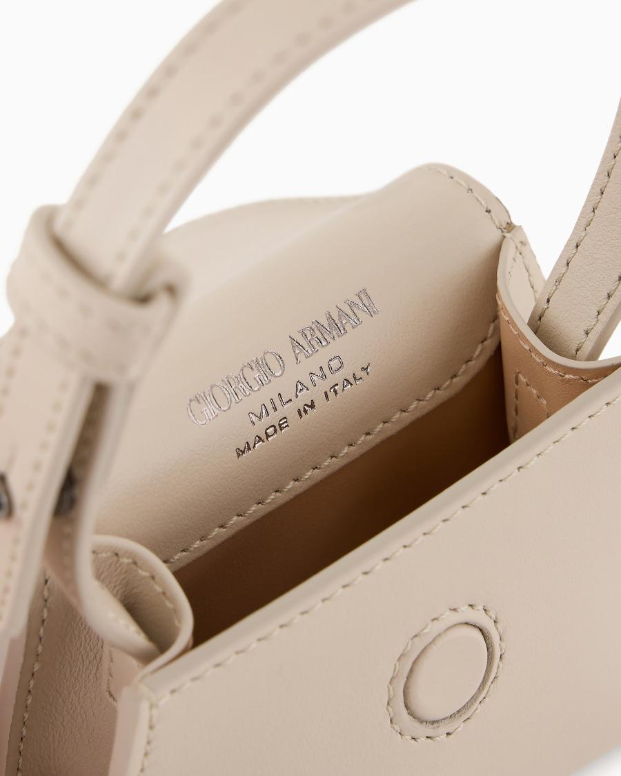 The World Of Armani GIORGIO ARMANI NEVE BORSA CHARM MICRO LA PRIMA IN PELLE
