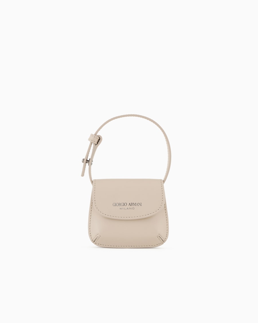 The world of armani GIORGIO ARMANI NEVE BORSA CHARM MICRO LA PRIMA IN PELLE