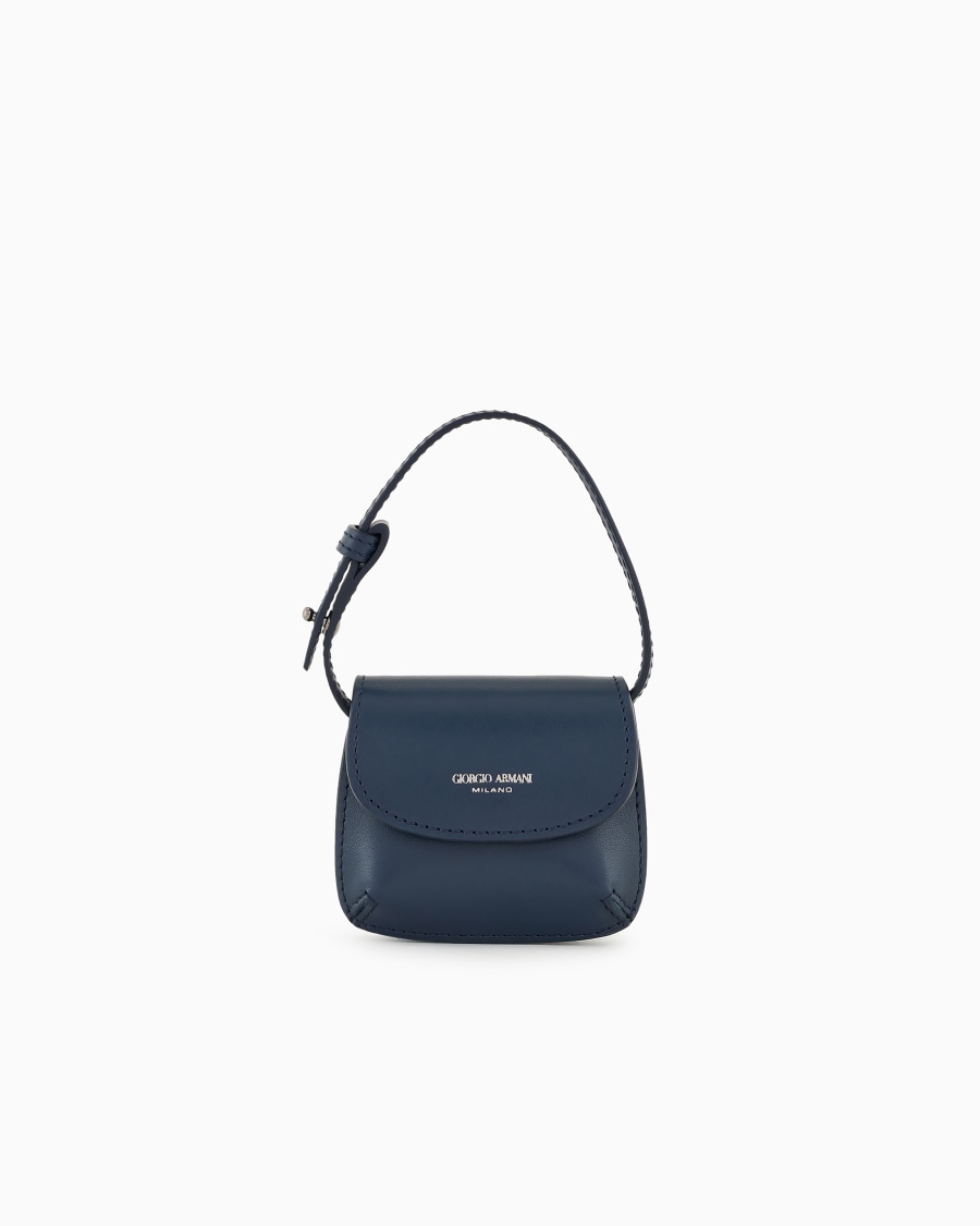 The world of armani GIORGIO ARMANI NEVE BORSA CHARM MICRO LA PRIMA IN PELLE