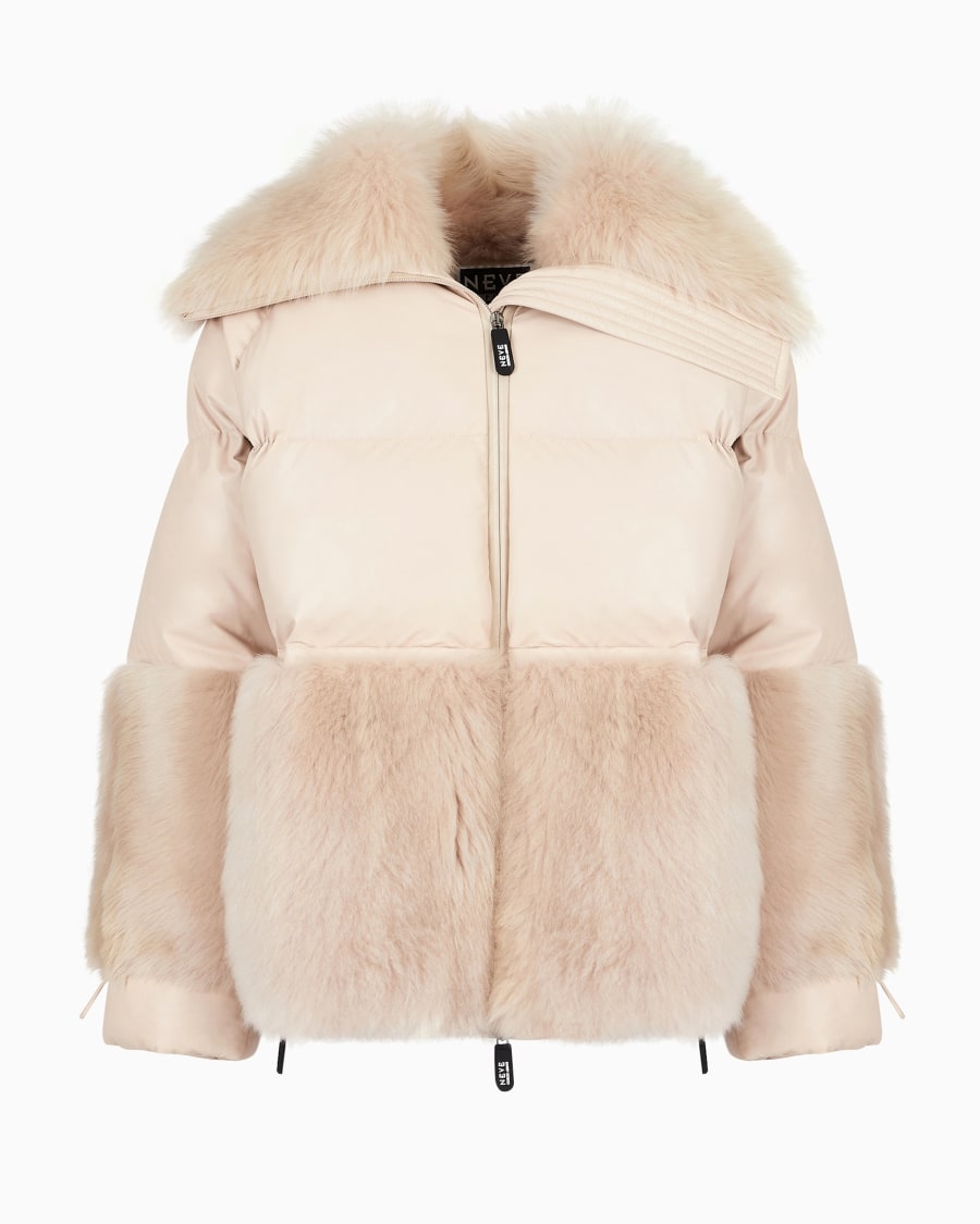 The world of armani GIORGIO ARMANI NEVE CABAN IN NAPPA E SHERALING