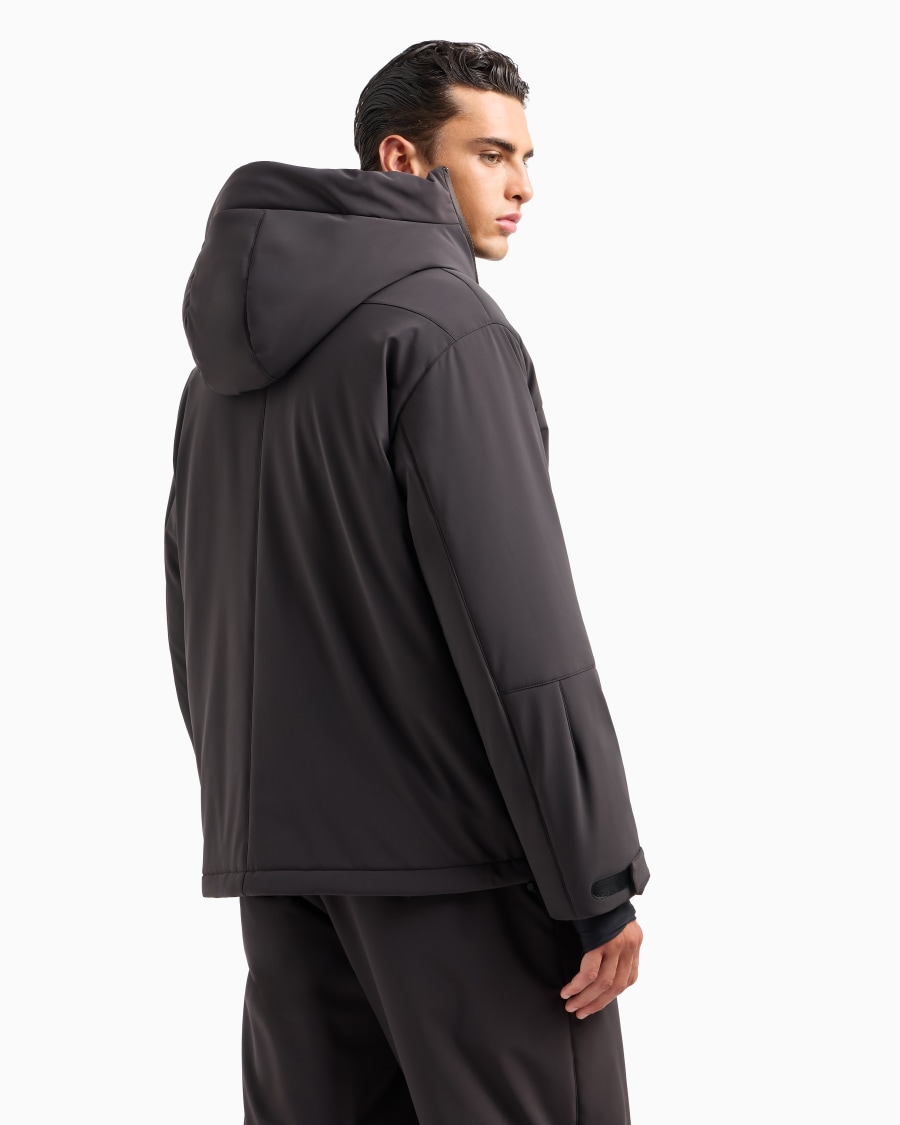 The World Of Armani GIORGIO ARMANI NEVE GIACCA DA SCI CON CAPPUCCIO IN TESSUTO WATERPROOF