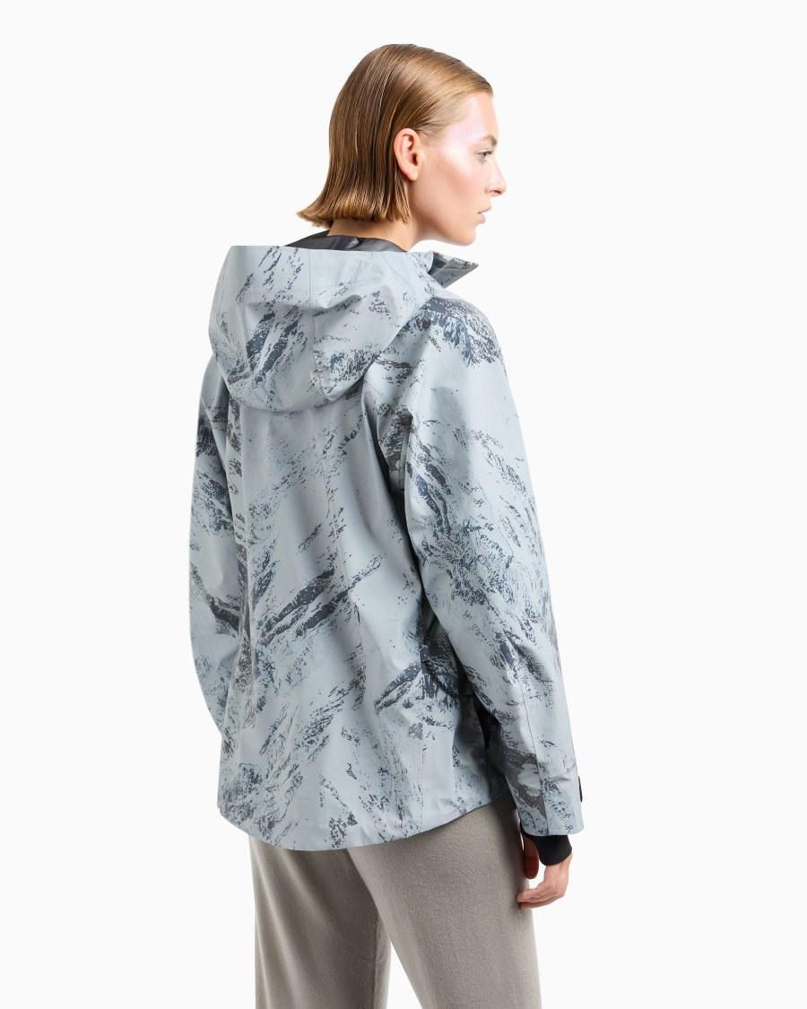 The World Of Armani GIORGIO ARMANI NEVE GIACCA DA SCI IN TESSUTO REFLEX STAMPATO