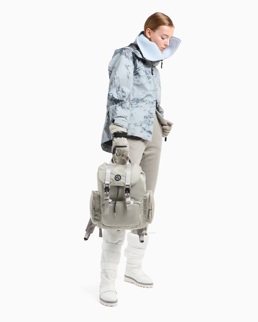 The World Of Armani GIORGIO ARMANI NEVE GIACCA DA SCI IN TESSUTO REFLEX STAMPATO