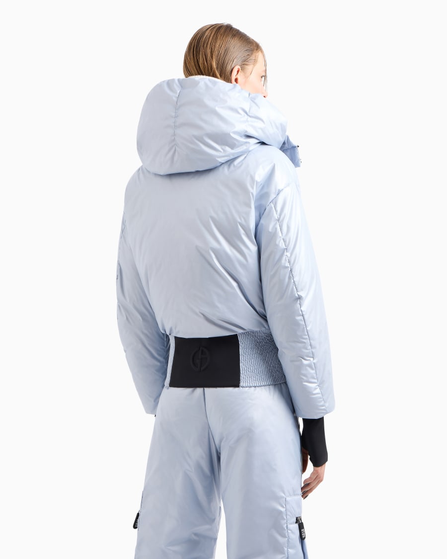 The World Of Armani GIORGIO ARMANI NEVE GIACCA IMBOTTITA IN TESSUTO PERLATO