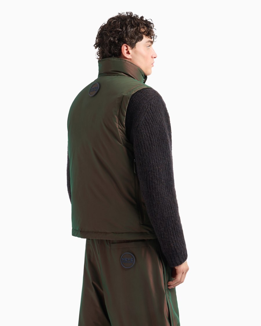 The World Of Armani GIORGIO ARMANI NEVE GILET IMBOTTITO IN TESSUTO CANGIANTE