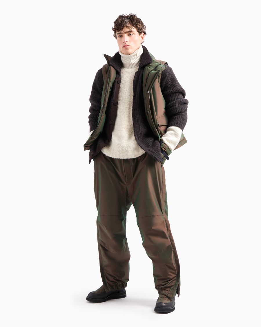 The World Of Armani GIORGIO ARMANI NEVE GILET IMBOTTITO IN TESSUTO CANGIANTE