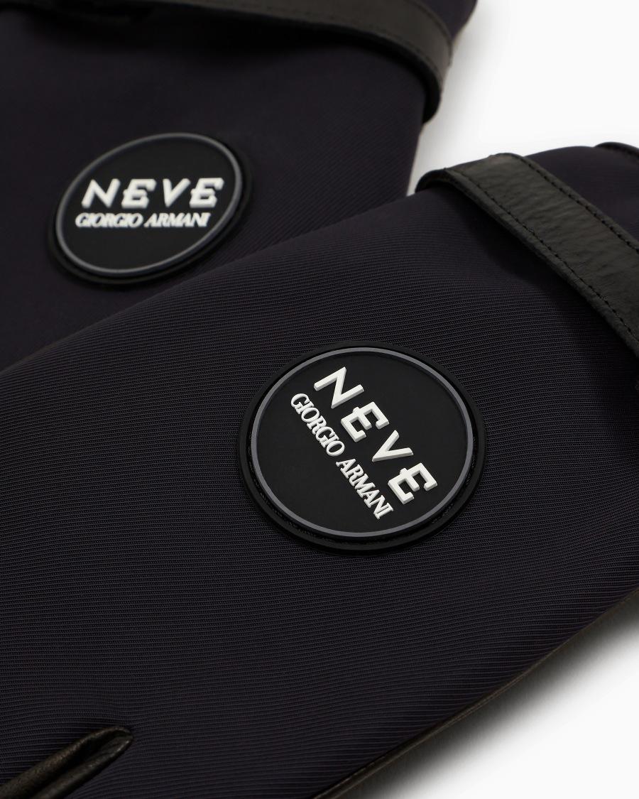 The World Of Armani GIORGIO ARMANI NEVE GUANTI IN NYLON E NAPPA