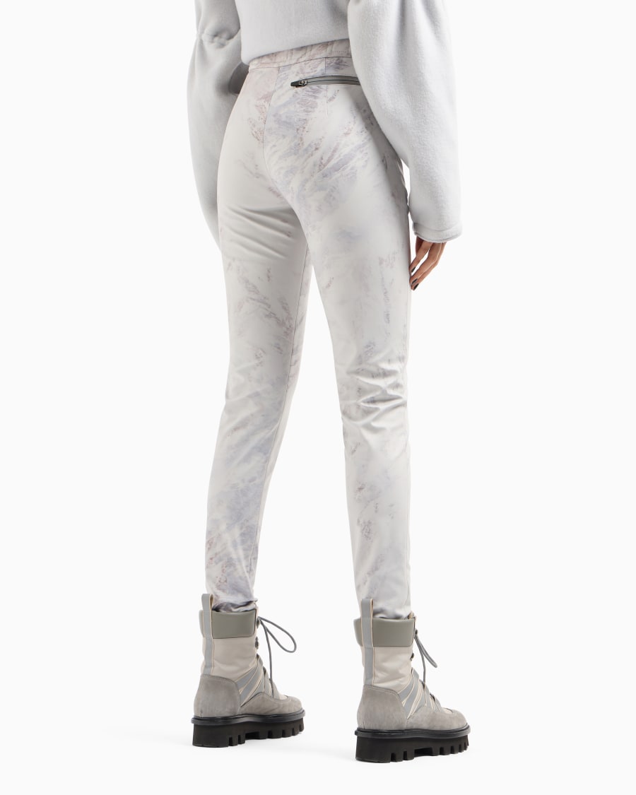 The World Of Armani GIORGIO ARMANI NEVE LEGGINGS DA SCI IN JERSEY TECNICO REFLEX STAMPATO