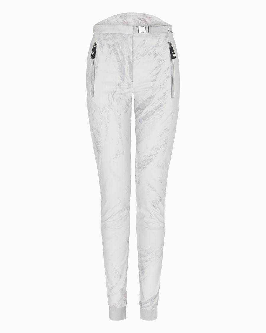 The world of armani GIORGIO ARMANI NEVE LEGGINGS DA SCI IN JERSEY TECNICO REFLEX STAMPATO