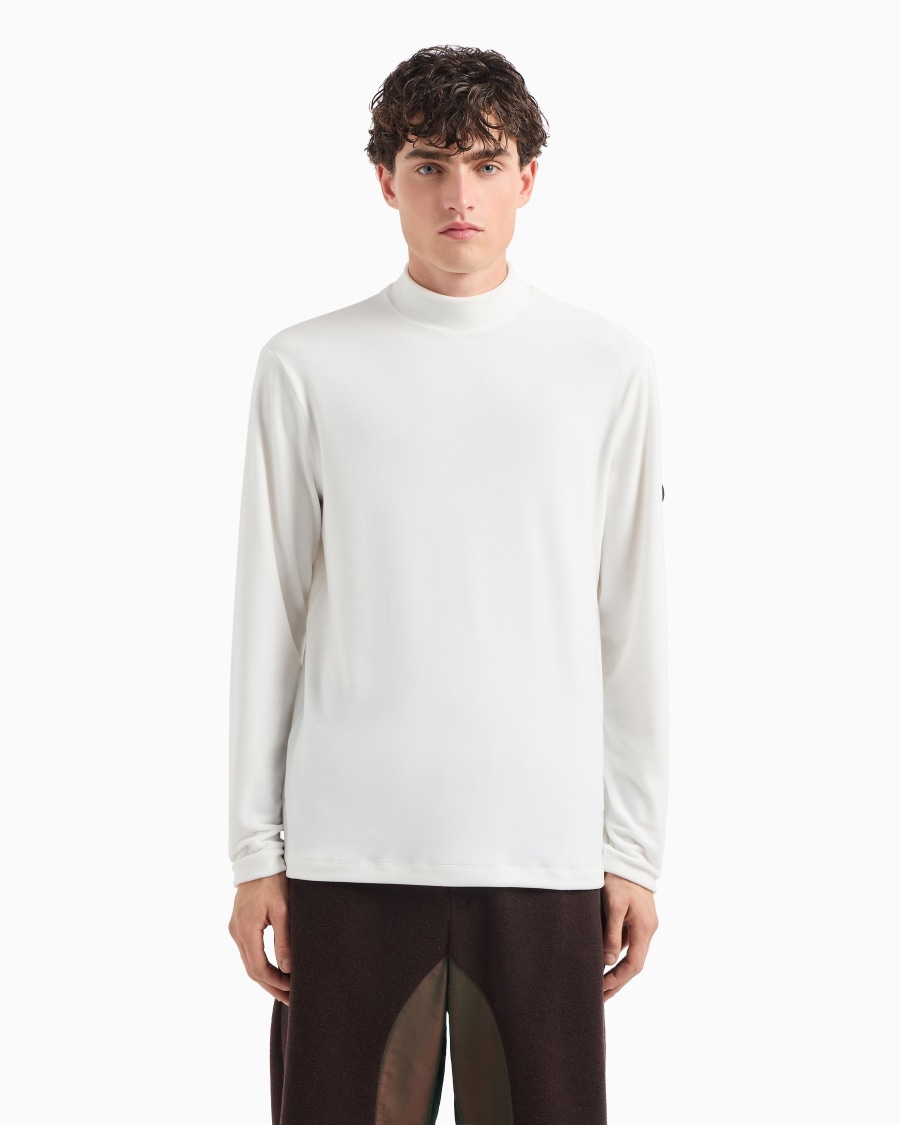 The World Of Armani GIORGIO ARMANI NEVE MAGLIA A LUPETTO IN CINIGLIA