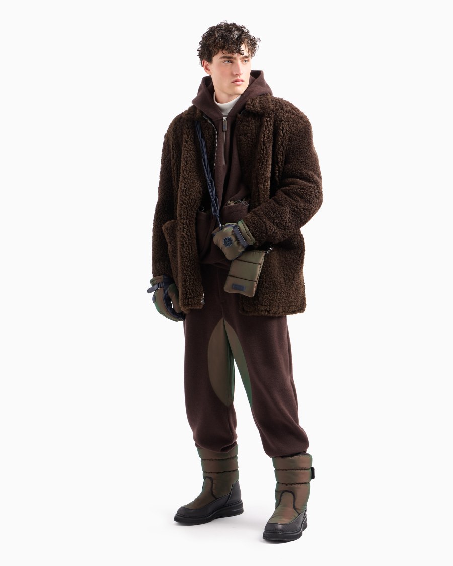 The World Of Armani GIORGIO ARMANI NEVE MAGLIA A LUPETTO IN CINIGLIA