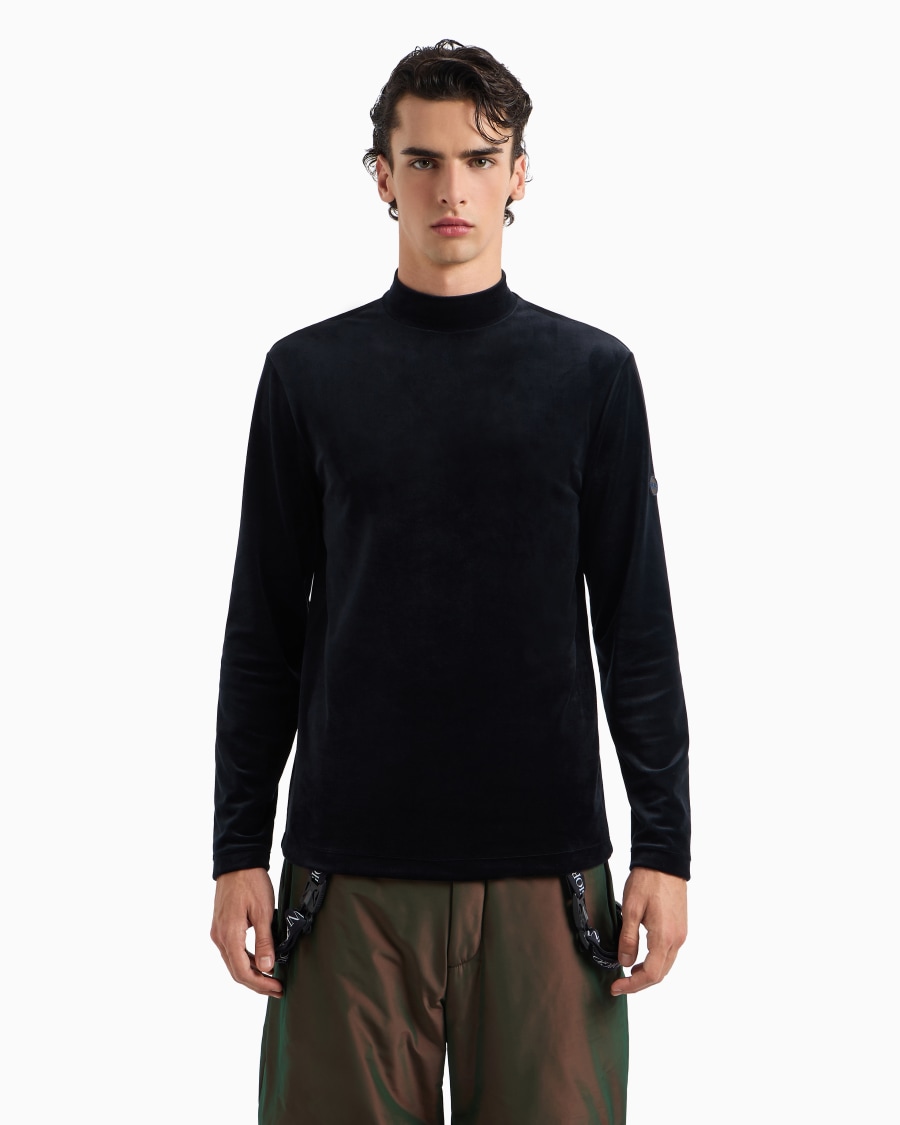 The World Of Armani GIORGIO ARMANI NEVE MAGLIA A LUPETTO IN CINIGLIA