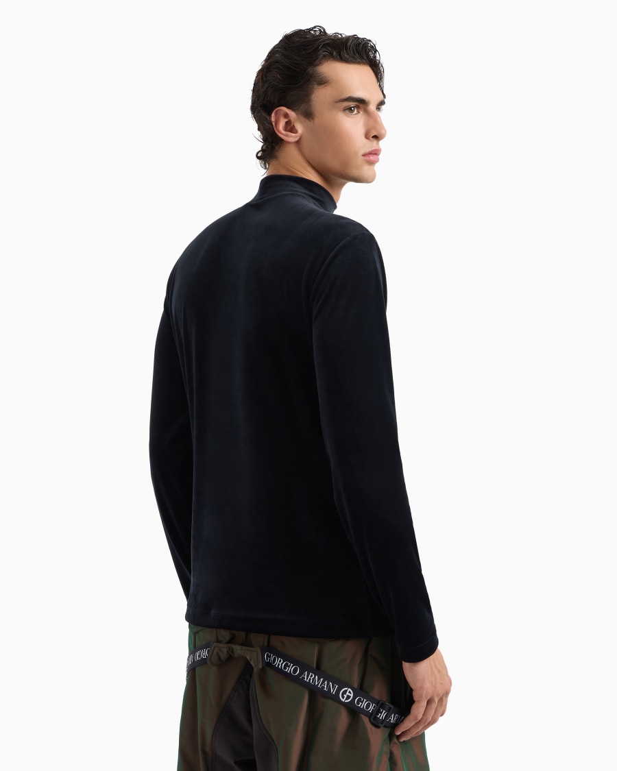 The World Of Armani GIORGIO ARMANI NEVE MAGLIA A LUPETTO IN CINIGLIA