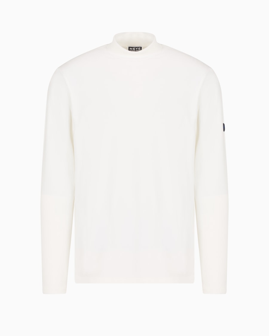 The world of armani GIORGIO ARMANI NEVE MAGLIA A LUPETTO IN CINIGLIA