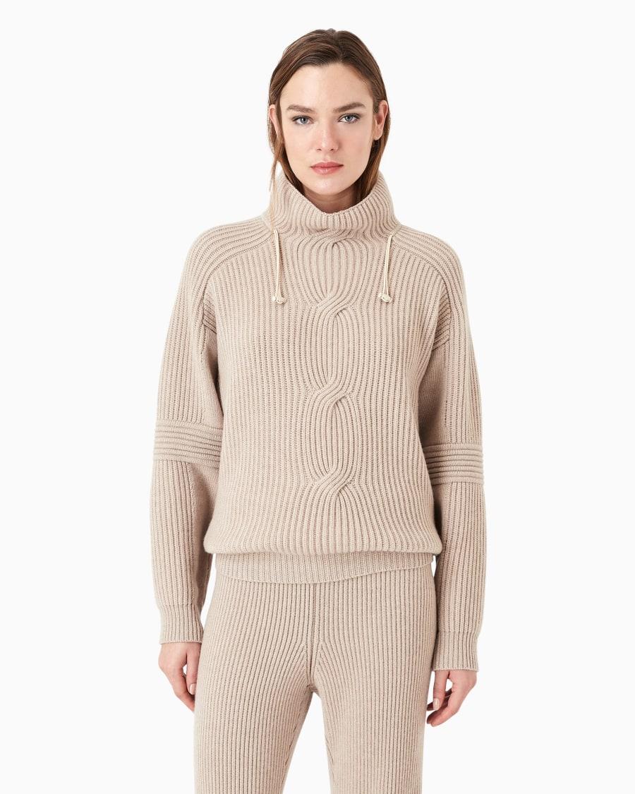 The World Of Armani GIORGIO ARMANI NEVE MAGLIA COLLO ALTO IN CASHMERE A COSTE