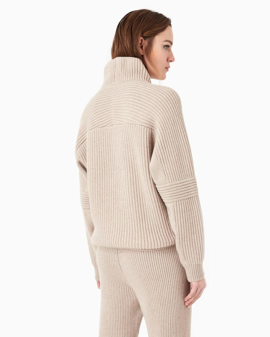 The World Of Armani GIORGIO ARMANI NEVE MAGLIA COLLO ALTO IN CASHMERE A COSTE