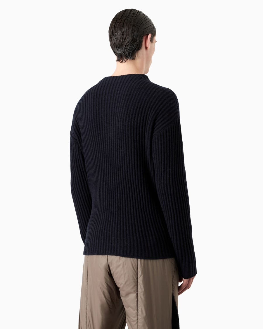 The World Of Armani GIORGIO ARMANI NEVE MAGLIA IN LANA E CASHMERE
