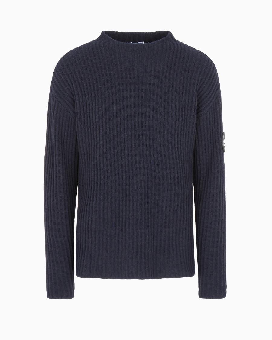 The world of armani GIORGIO ARMANI NEVE MAGLIA IN LANA E CASHMERE