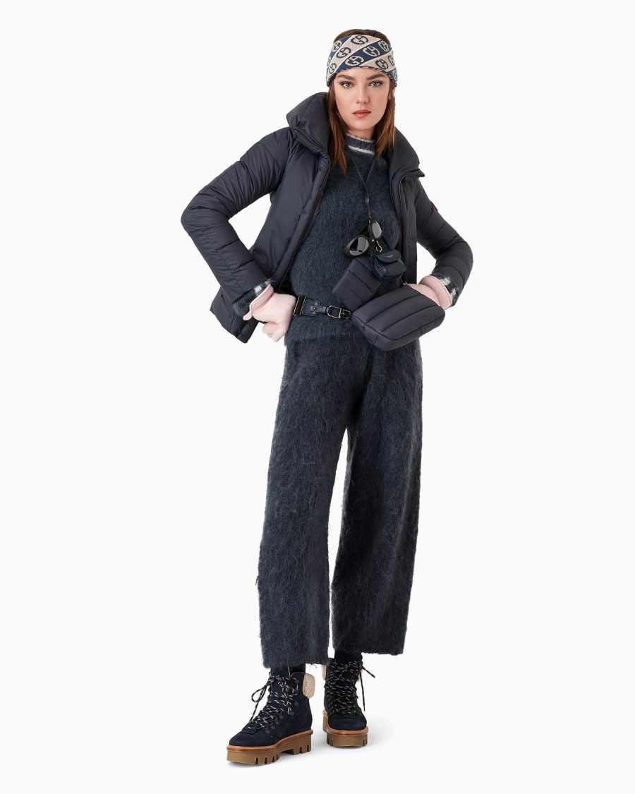 The World Of Armani GIORGIO ARMANI NEVE MAGLIA IN MOHAIR SETA E LANA