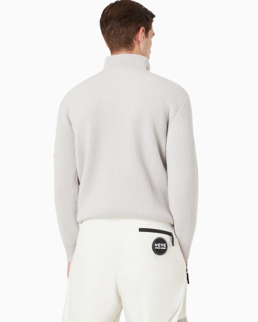 The World Of Armani GIORGIO ARMANI NEVE MAGLIA LUPETTO IN LANA E CASHMERE
