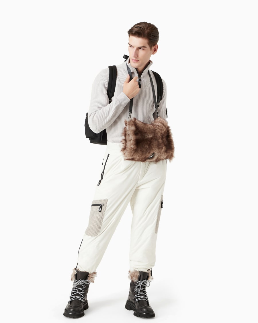 The World Of Armani GIORGIO ARMANI NEVE MAGLIA LUPETTO IN LANA E CASHMERE