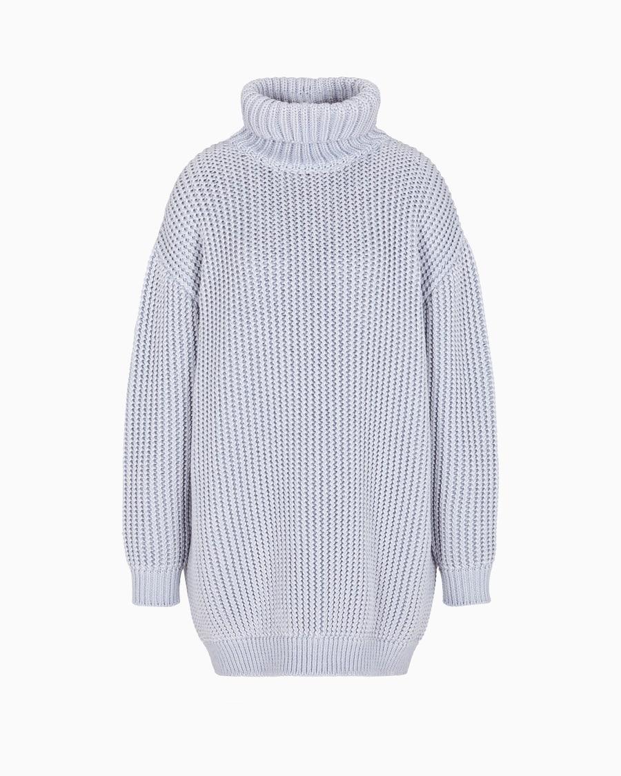 The world of armani GIORGIO ARMANI NEVE MAGLIA OVER A COLLO ALTO IN MISTO CASHMERE E LANA VERGINE