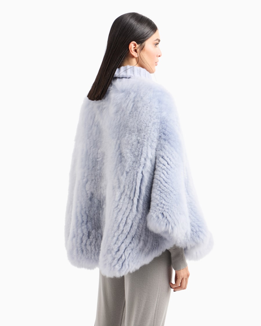 The World Of Armani GIORGIO ARMANI NEVE MANTELLA IN SHEARLING DI ALPACA E CASHMERE