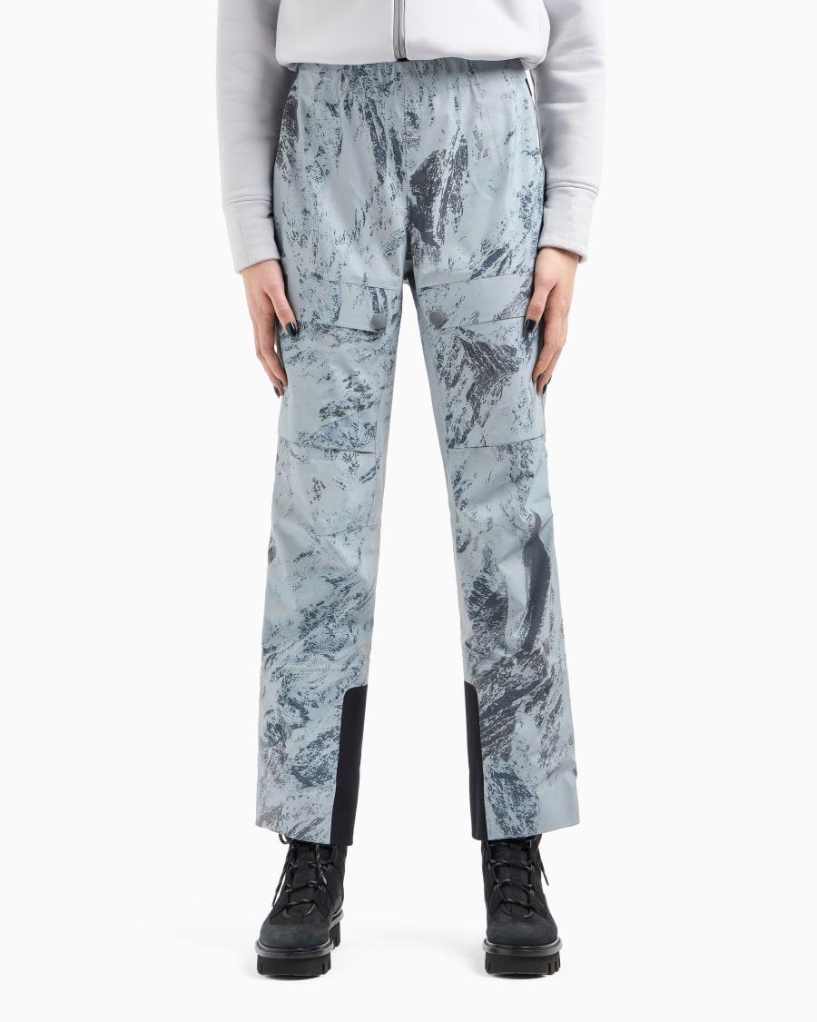 The World Of Armani GIORGIO ARMANI NEVE PANTALONI DA SCI IN TESSUTO REFLEX STAMPATO