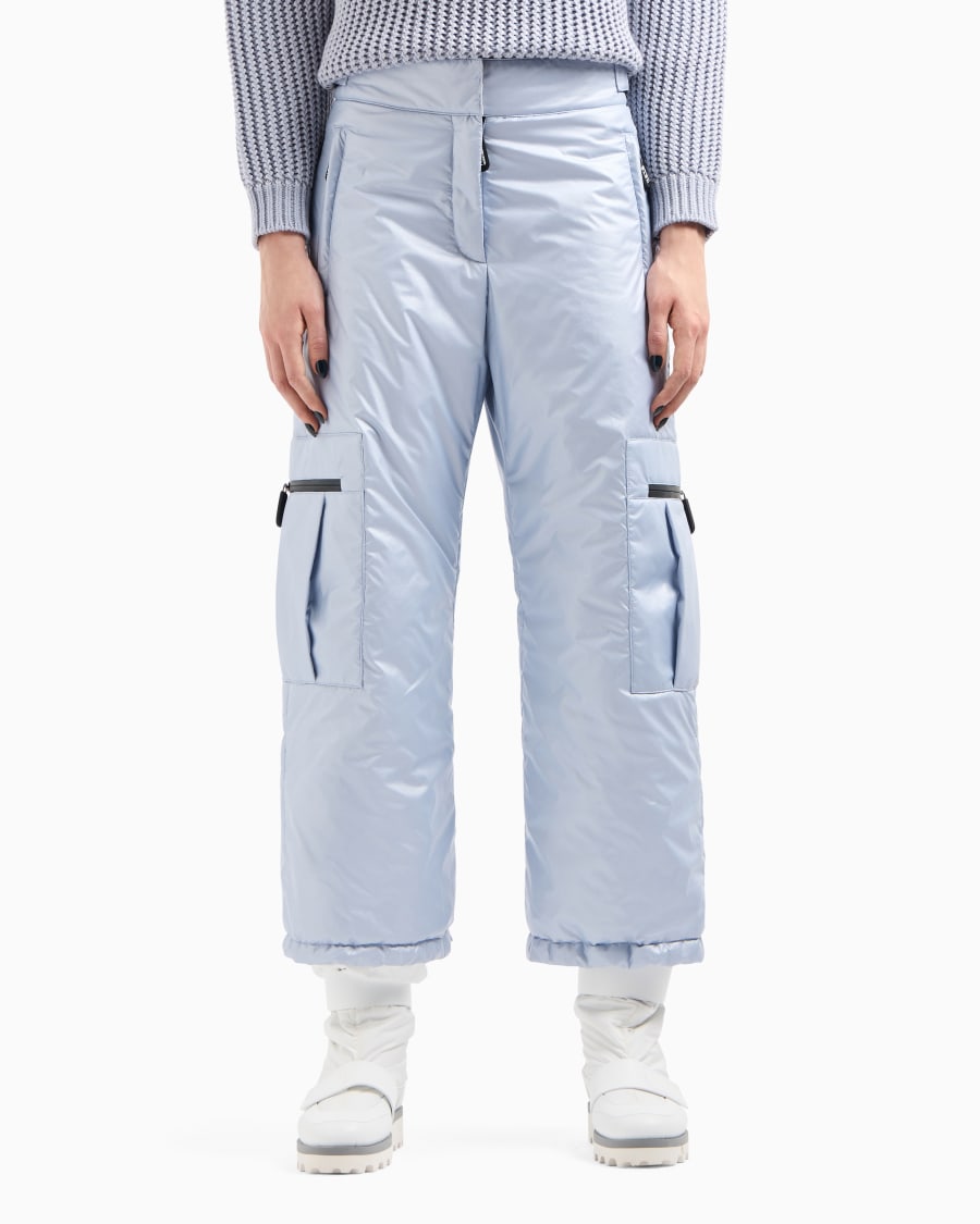 The World Of Armani GIORGIO ARMANI NEVE PANTALONI IMBOTTITI IN TESSUTO PERLATO