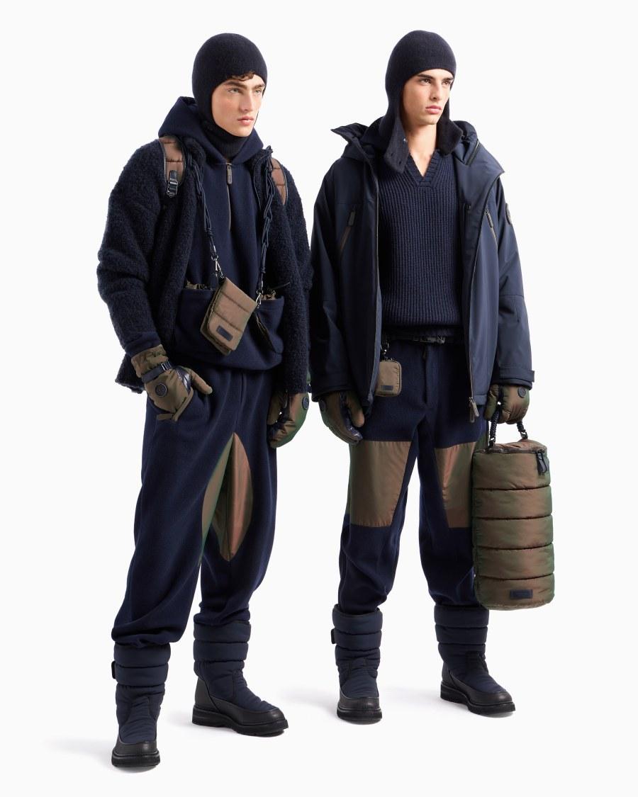 The World Of Armani GIORGIO ARMANI NEVE PANTALONI IN CASHMERE E COTONE