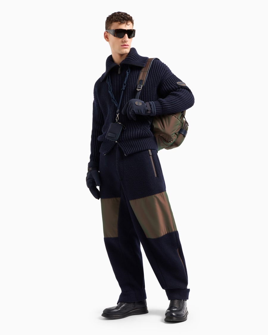 The World Of Armani GIORGIO ARMANI NEVE PANTALONI IN LANA E CASHMERE