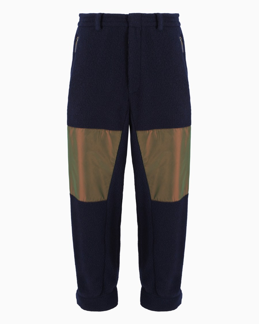 The world of armani GIORGIO ARMANI NEVE PANTALONI IN LANA E CASHMERE