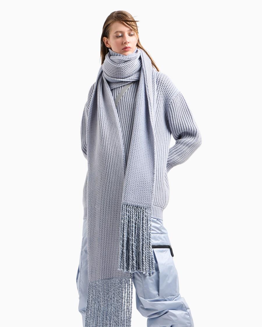 The World Of Armani GIORGIO ARMANI NEVE SCIARPA IN CASHMERE E LANA
