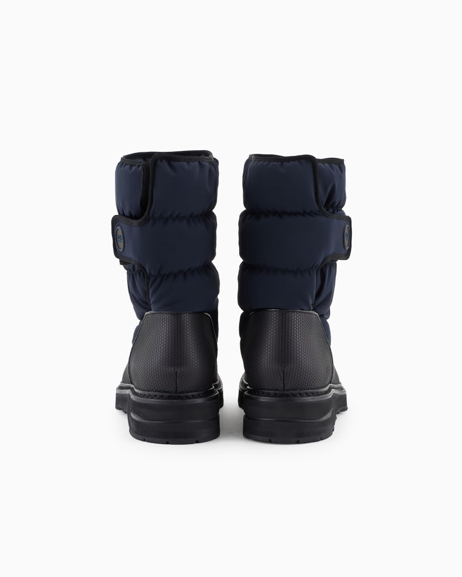 The World Of Armani GIORGIO ARMANI NEVE STIVALI IN NYLON IMBOTTITO GOMMATO