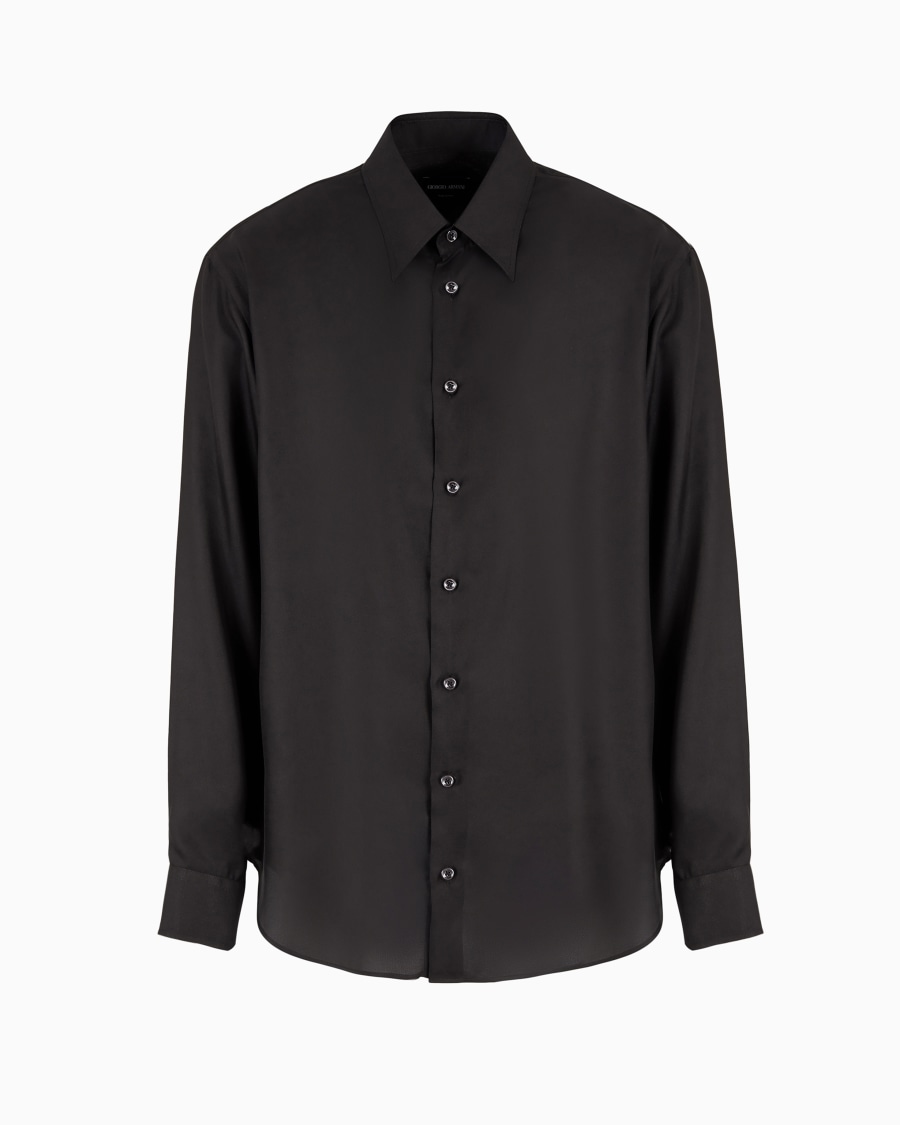 The world of armani GIORGIO'S CAMICIA REGULAR FIT IN TWILL DI SETA
