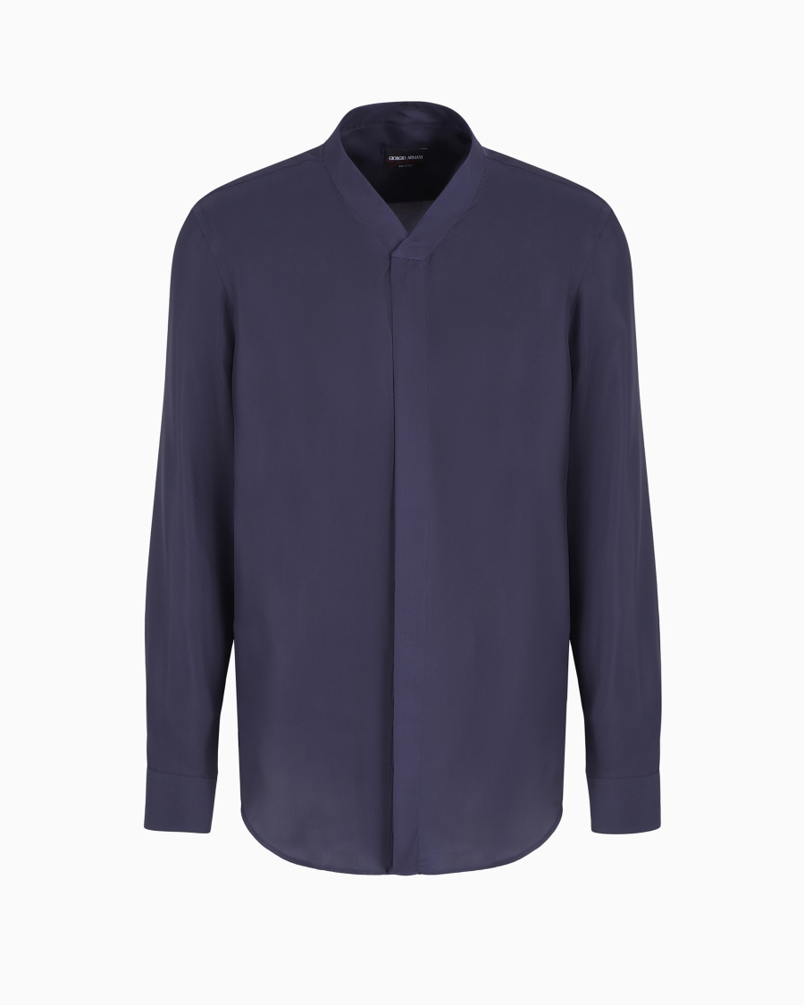 The world of armani GIORGIO'S CAMICIA REGULAR FIT IN TWILL DI SETA