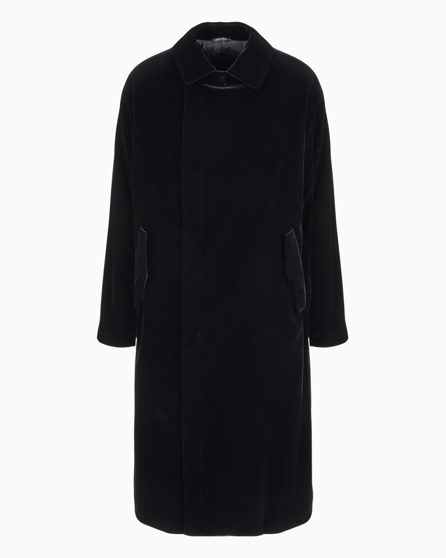 The world of armani GIORGIO'S CAPPOTTO LUNGO IN VELLUTO